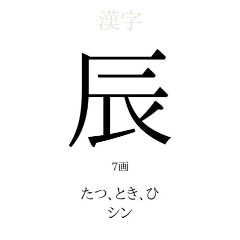 辰 人名|「辰」の意味、読み方、画数